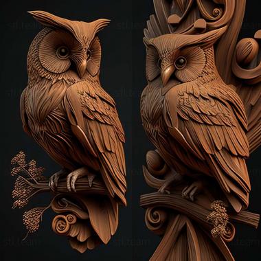 3D model owl (STL)